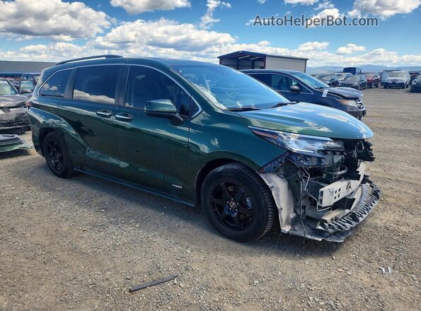 5TDJSKFC8MS026716 2021 TOYOTA SIENNA Green Front right