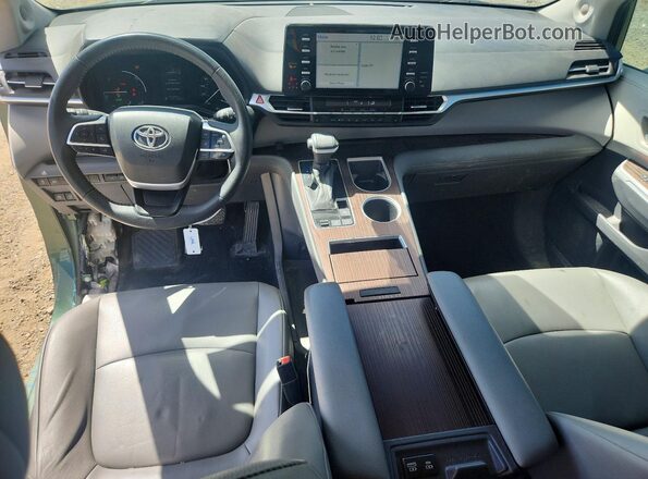 5TDJSKFC8MS026716 2021 TOYOTA SIENNA Green Dashboard view