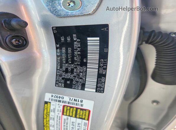 5TDJW5G1XHS149801 2017 TOYOTA SEQUOIA Silver Панорамний вид салону 360°