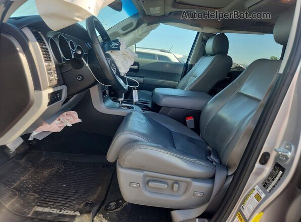 5TDJW5G1XHS149801 2017 TOYOTA SEQUOIA Silver Вид салону спереду