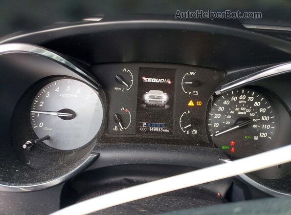 5TDJY5G19JS165004 2018 TOYOTA SEQUOIA Black Вид щитка приладів