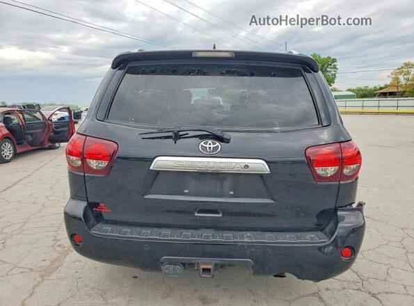 5TDJY5G19JS165004 2018 TOYOTA SEQUOIA Black Вид ззаду