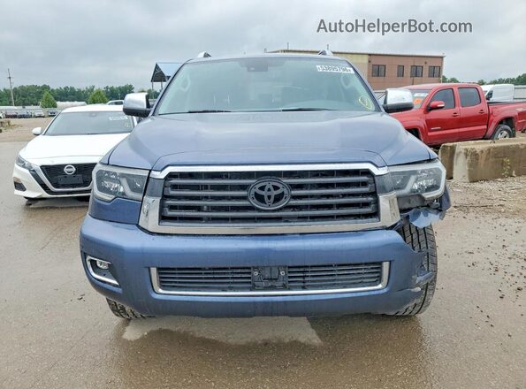 5TDJY5G19LS180492 2020 TOYOTA SEQUOIA Blue წინა ხედი