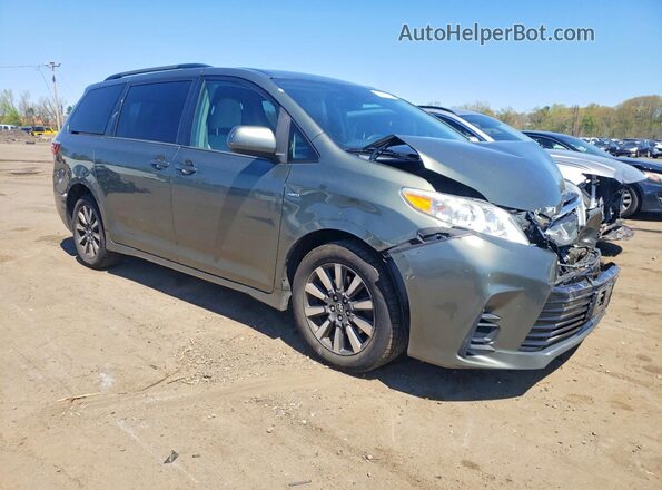 5TDJZ3DC1JS193256 2018 TOYOTA SIENNA Green Delantero derecho