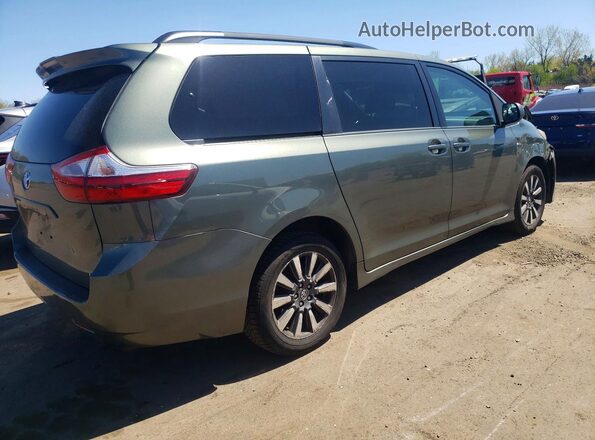 5TDJZ3DC1JS193256 2018 TOYOTA SIENNA Green Trasero derecho