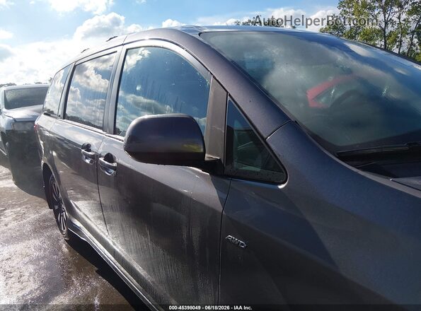 5TDJZ3DC1LS228140 2020 TOYOTA SIENNA Gray Widok wnętrza z tyłu