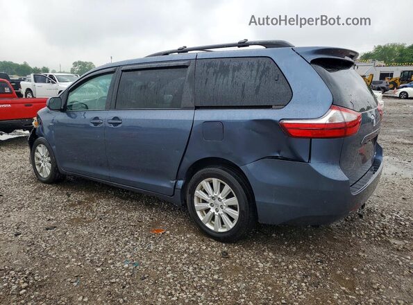 5TDJZ3DC2HS162639 2017 TOYOTA SIENNA Blue Задня ліва чверть