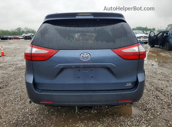 5TDJZ3DC2HS162639 2017 TOYOTA SIENNA Blue Вид ззаду