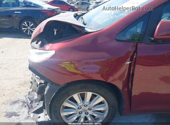 5TDJZ3DC3HS163427 2017 TOYOTA SIENNA Red წინა ხედი