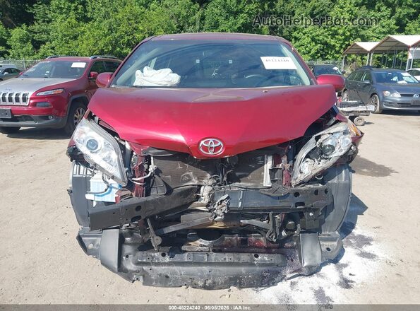 5TDJZ3DC3HS163427 2017 TOYOTA SIENNA Red ხელსაწყოთა პანელის ხედი