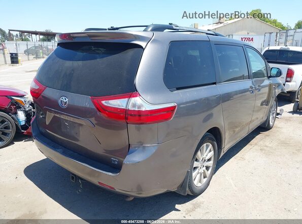 5TDJZ3DC3HS164836 2017 TOYOTA SIENNA Gray Հետևի աջ