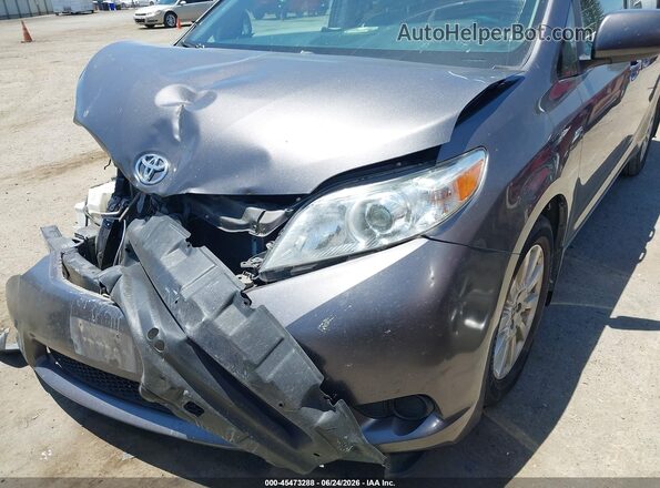 5TDJZ3DC3HS164836 2017 TOYOTA SIENNA Gray 