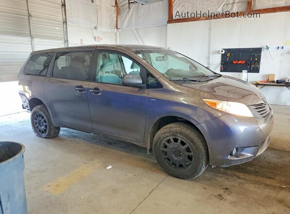 5TDJZ3DC6HS178309 2017 TOYOTA SIENNA Gray წინა მარჯვენა
