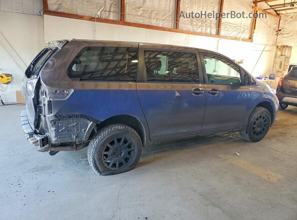 5TDJZ3DC6HS178309 2017 TOYOTA SIENNA Gray უკანა მარჯვენა