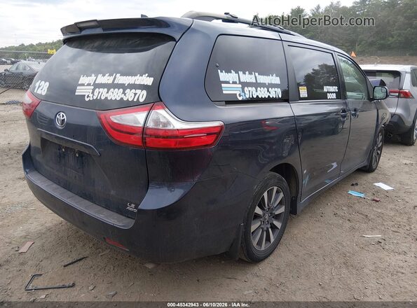 5TDJZ3DC8KS220468 2019 TOYOTA SIENNA Blue უკანა მარჯვენა