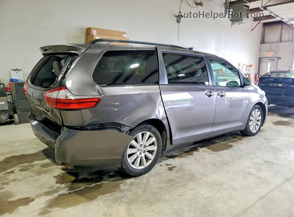 5TDJZ3DCXHS163747 2017 TOYOTA SIENNA Серый 