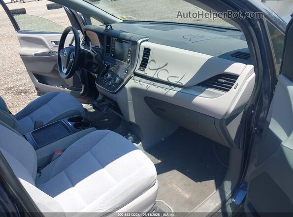 5TDJZ3DCXLS241811 2020 TOYOTA SIENNA Blue Widok wnętrza z przodu