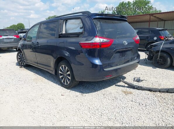 5TDJZ3DCXLS245244 2020 TOYOTA SIENNA Dark Blue Tył lewy