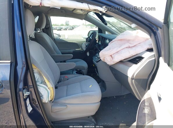 5TDJZ3DCXLS245244 2020 TOYOTA SIENNA Dark Blue Widok wnętrza z przodu