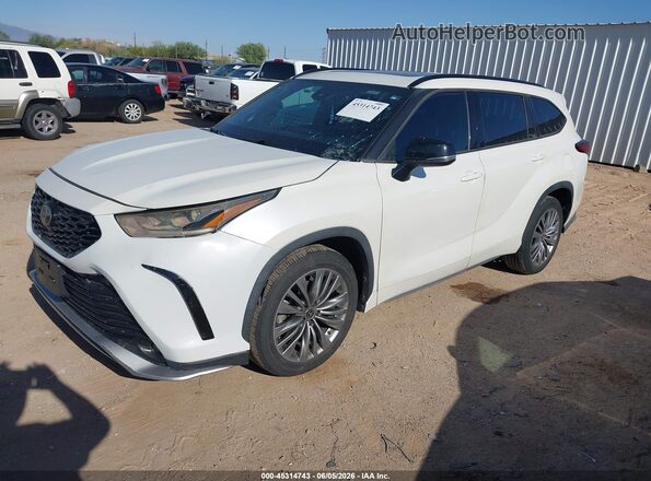 5TDJZRAH0MS045493 2021 TOYOTA HIGHLANDER White Передня ліва чверть