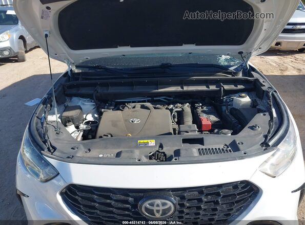 5TDJZRAH0MS045493 2021 TOYOTA HIGHLANDER White Вид ззаду