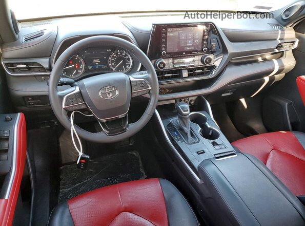 5TDJZRAH0MS065100 2021 TOYOTA HIGHLANDER White Առջևի վահանակի տեսք