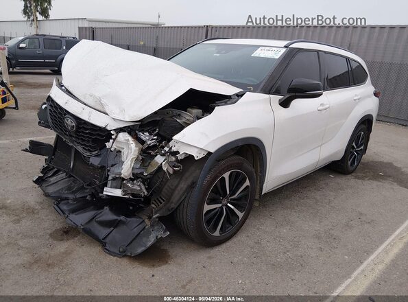 5TDJZRAH4MS053936 2021 TOYOTA HIGHLANDER Белый Передняя левая четверть