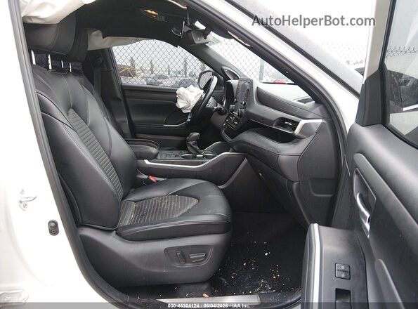 5TDJZRAH4MS053936 2021 TOYOTA HIGHLANDER Белый Вид салона спереди
