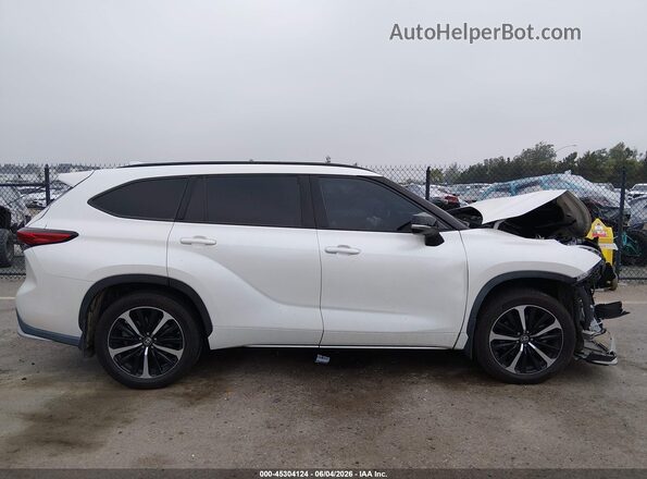 5TDJZRAH4MS053936 2021 TOYOTA HIGHLANDER Белый Вид задней части салона