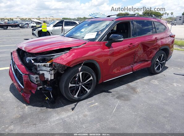 5TDJZRBH0MS129571 2021 TOYOTA HIGHLANDER Red 