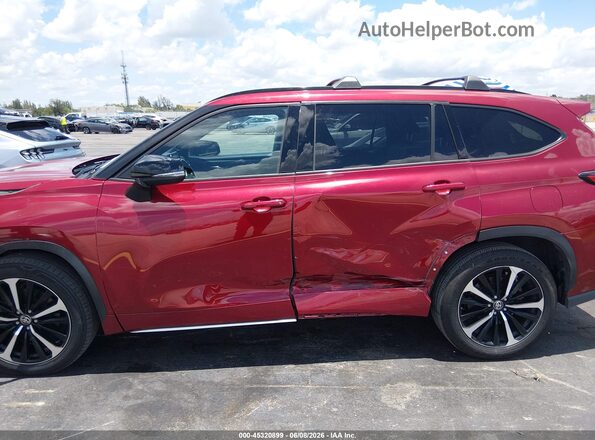 5TDJZRBH0MS129571 2021 TOYOTA HIGHLANDER Red 