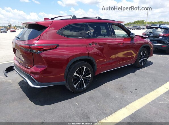 5TDJZRBH0MS129571 2021 TOYOTA HIGHLANDER Red 