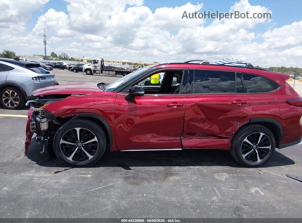 5TDJZRBH0MS129571 2021 TOYOTA HIGHLANDER Red 