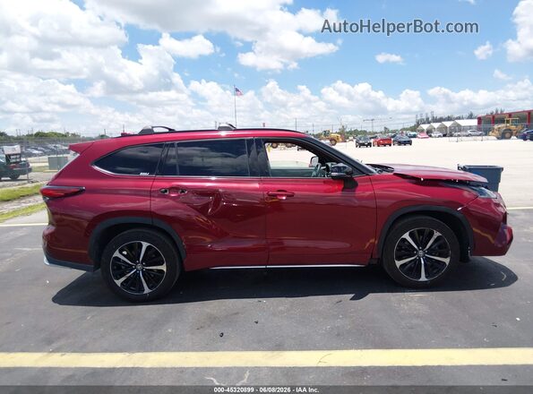 5TDJZRBH0MS129571 2021 TOYOTA HIGHLANDER Red 