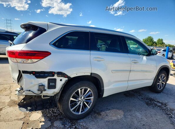 5TDJZRFH0HS382731 2017 TOYOTA HIGHLANDER White Задня права чверть