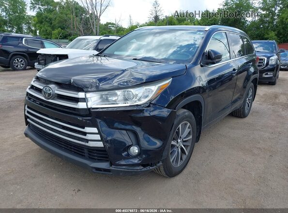 5TDJZRFH0HS475099 2017 TOYOTA HIGHLANDER Black Առջևի ձախ երեք քառորդ տեսարան