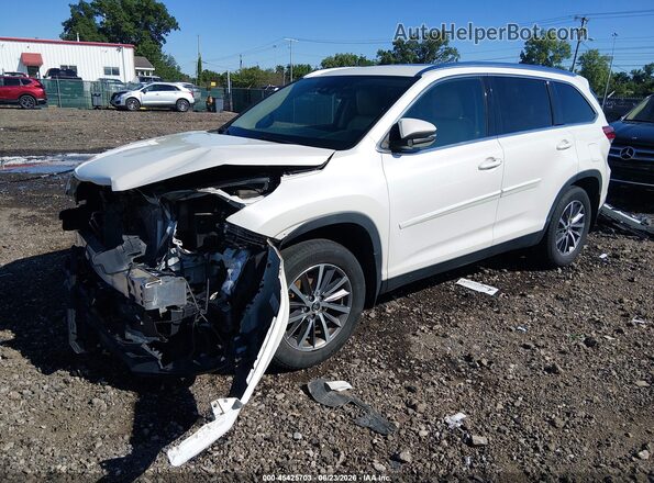 5TDJZRFH0KS576697 2019 TOYOTA HIGHLANDER White Przód lewy