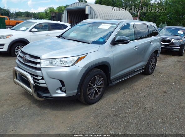 5TDJZRFH0KS600772 2019 TOYOTA HIGHLANDER Silver Передня ліва чверть