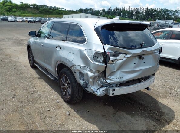5TDJZRFH0KS600772 2019 TOYOTA HIGHLANDER Silver Задня ліва чверть