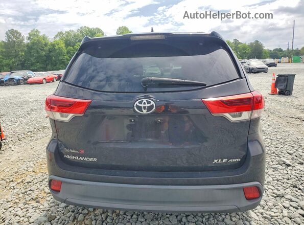 5TDJZRFH1HS403845 2017 TOYOTA HIGHLANDER Black უკანა ხედი
