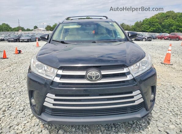5TDJZRFH1HS403845 2017 TOYOTA HIGHLANDER Black წინა ხედი