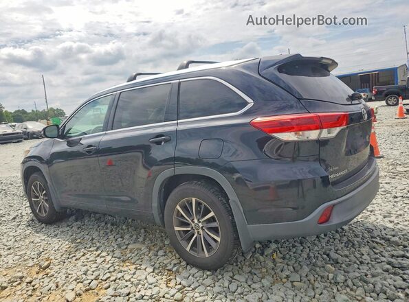 5TDJZRFH1HS403845 2017 TOYOTA HIGHLANDER Black უკანა მარცხენა