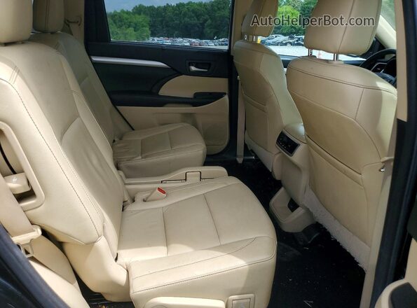 5TDJZRFH1HS403845 2017 TOYOTA HIGHLANDER Black უკანა სალონის ხედი