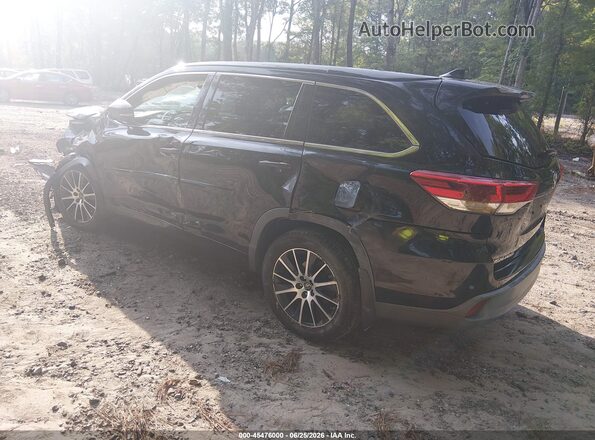 5TDJZRFH1JS550396 2018 TOYOTA HIGHLANDER Black Rear left