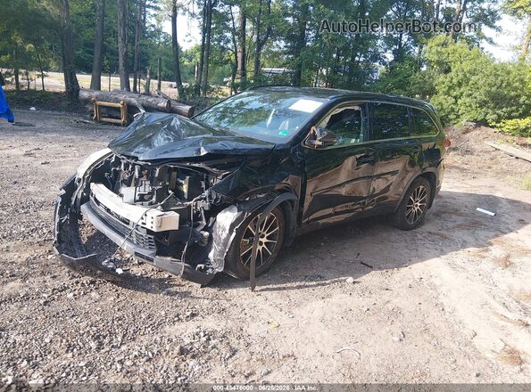 5TDJZRFH1JS550396 2018 TOYOTA HIGHLANDER Black Front left