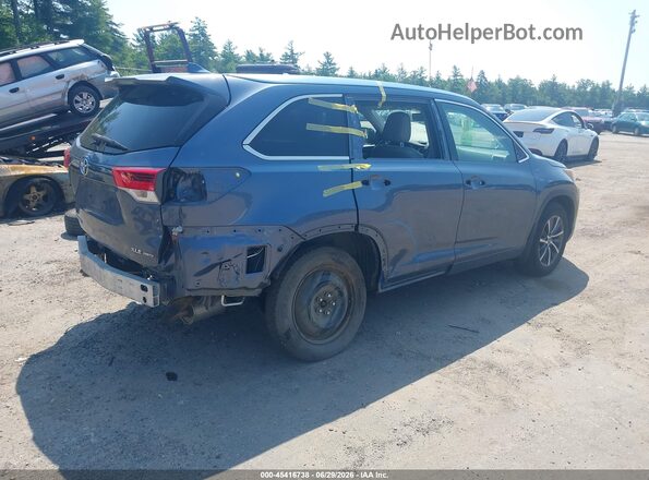 5TDJZRFH1JS817942 2018 TOYOTA HIGHLANDER Gray Задня права чверть