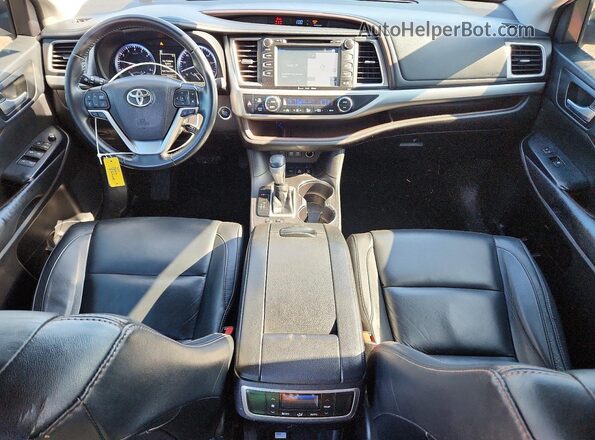 5TDJZRFH1JS899171 2018 TOYOTA HIGHLANDER Gray Dashboard view