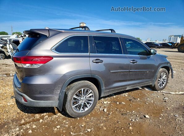 5TDJZRFH1JS899171 2018 TOYOTA HIGHLANDER Gray Rear right