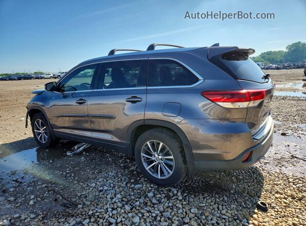 5TDJZRFH1JS899171 2018 TOYOTA HIGHLANDER Gray Rear left