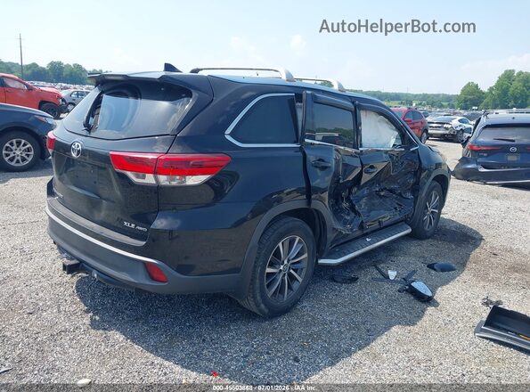 5TDJZRFH1KS564929 2019 TOYOTA HIGHLANDER Black უკანა მარჯვენა